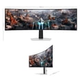 thumbnail image 5 of Monitor Gamer Samsung Odyssey OLED G9 G93SC 49' Light Gray, 5 of 5