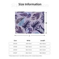 thumbnail image 4 of YFYANG Lightweight Warm Flannel Blanket, Purple Leaf Texture Throw Blanket for Bed, Sofa, Travel, Camping, 40"x30", 4 of 7