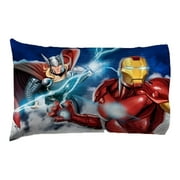 Marvel Avengers Blue Circle 3 Piece Twin Size Kids Sheet Set