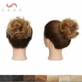 thumbnail image 2 of SEGO Messy Human Hair Bun Extensions Straight/Curly Fake Hair Bun Hairpiece for Updo Style Chignon for Women Donut Ponytail, 2 of 6