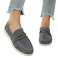thumbnail image 4 of Women's Sneakers with Stylish Design Casual Comfort Women's Casual On Loafers Comfortable Flat Shoes Soft Suede Breathable Everyday Walking Sneakers For Women, 4 of 9