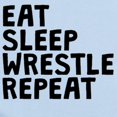 thumbnail image 2 of CafePress - Eat Sleep Wrestle Repeat Body Suit - Baby Light Bodysuit, Size Newborn - 24 Months, 2 of 4