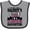 Heather and Black, variant on Inktastic Im Not Just Daddys Little Im a Truckers Daughter Girls Baby Bib