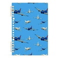 thumbnail image 3 of joogoo Spiral Journal Notebook Airplanes Flying College Ruled Notebooks 8.3" x 5.7" 2 PCs, 3 of 8
