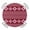 Red, variant on Pink Boho Round Table Cover, Moroccan Geometric Striped Folk Modern Farm Maroon Waterproof Fitted Tablecloths for 45"-54" Tables, Washable Picnic Table Cover for Camping Dining Indoor Outdoor