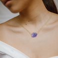 thumbnail image 1 of Collar de piedra Gema pequeña Joyas únicas Regalos con cadena para niñas Violeta Hugo Collar colgante, 1 of 9