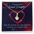 thumbnail image 2 of To My Granddaughter GrandDaughter in My Heart Alluring Ribbon Necklace Message Card, 2 of 20