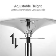 Alden Design Adjustable Portable Dance Pole with Static and Spinning Exercise Fitness Modes, Silver