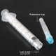 thumbnail image 4 of Paquete de 25 jeringas desechables de 3 ml con aguja de calibre 23 de 1,0 pulgadas, paquete individual Zefei Wu 1327537075691, 4 of 5