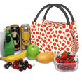 thumbnail image 3 of Yiaed Tomatoes And Chili Print Lunch box lunch bag Portable Insulated Lunch Box for Women Men Cooler Tote Bag with Front Pocket for Work Picnic Travel, 3 of 6