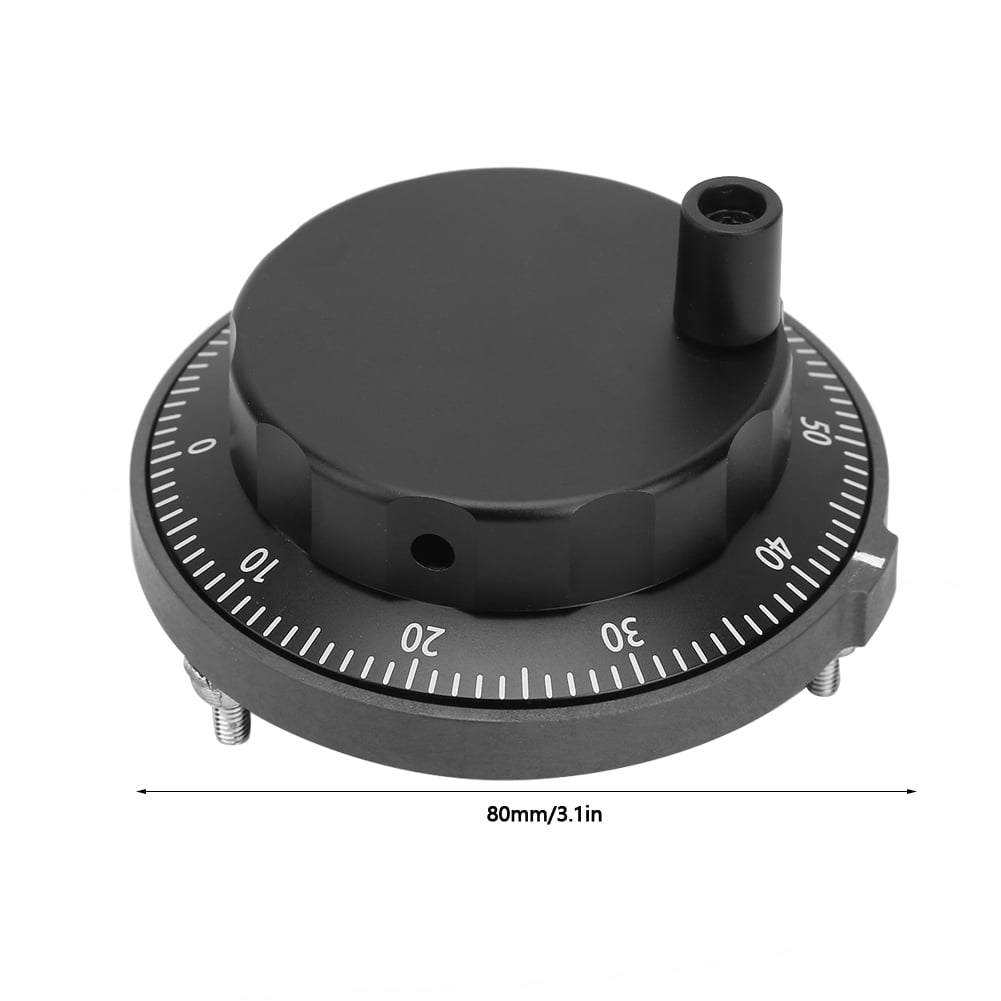 Pulser Handwheel,5V 80mm 6Pin CNC Pulse Generator Handwheel Pin