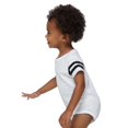 thumbnail image 2 of Infant Football Fine Jersey Bodysuit, White Solid/ Black , 24M, 2 of 6