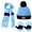 Blue(Hat+Scarf+Gloves), variant on Vbiger Kids Winter Hat Scarf Gloves 3 Pcs Winter Hat and Glove Set Cold Weather Knit Beanie Long Tassel Scarf with Fleece Lining for Boys Girls Age 1-7 Years Old, Red