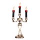 thumbnail image 1 of Laklulu Lámpara decorativa de Halloween con forma de calavera, candelabro de Halloween, candelabro sin llama, adecuado para decoración de fiesta en el hogar, decoración de hotel, bar temático, 1 of 5