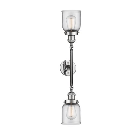 

Innovations Lighting 208L Small Bell Small Bell 2 Light 23 Wide Bathroom Vanity Light -