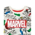 thumbnail image 4 of Marvel Boys White Long Sleeve Long Leg Pyjama Set, 4 of 6