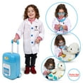 thumbnail image 5 of Kids Doctor Set – 15 Pieces Kid's Medical Pretend Clinic On Wheels - Easy to Store and Carry for Girls & Boys – Small Suitcase, 5 of 8