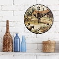thumbnail image 3 of GZHJMY Classical Farm Motif Wall Clock, PVC Silent Non Ticking 10 Inch Battery Operated Wall Clocks, Easy to Read Clock for Home Kitchen Living Room Bathroom Office Decor, 3 of 6