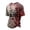 Red #015, variant on Mens Halloween Shirts Castle Candy Print Crew Neck Scary T-Shirt Spider Graphic Short Sleeve Spooky Horror Tees M