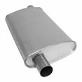 thumbnail image 3 of AP Exhaust Products APE3746 Enforcer Series Aluminized Steel Oval Glass Pack Exhaust Muffler with Inlet & Outlet Neck, 3 of 4