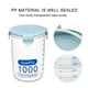 thumbnail image 3 of Recipientes herméticos de plástico para almacenar alimentos - Contenedores apilables de 600 ml, 800 ml y 1000 ml para organizar la cocina y el refrigerador | Material de polipropileno sin BPA, 3 of 3