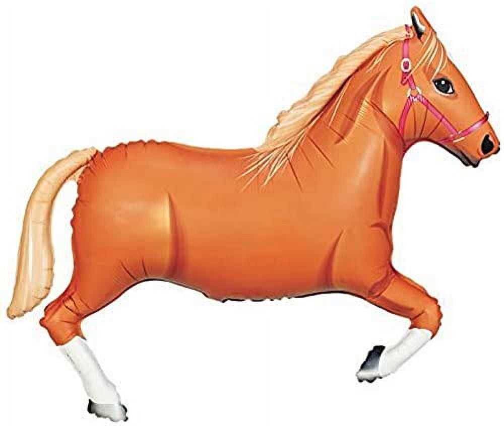 Western Party Supplies Birthday Cowboy Cowgirl Wild West Balloon Bouquet Decorations Tan Horse
