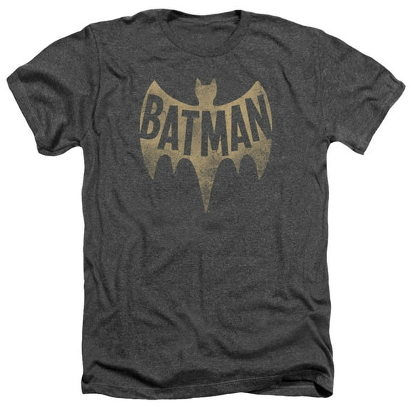 Batman Classic Tv - Vintage Logo - Heather Short Sleeve Shirt - Medium