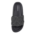 thumbnail image 2 of HA-EMORE Women's Fashion Sparkly Slides Round Open Toe Slip On House Slippers Soft Thick Cushion Flat Sandals, 2 of 9