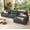 Gray, variant on 119" L Shaped Couch Modular Sectional Sleeper Sofa, CHENILLE Fabric, Modern Oversized Sectional Couch with Deep Seat, Tool-Free Assembly.