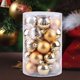 thumbnail image 3 of 34x Bos de Navidad inastilbles Colgantes decorativos Colgantes Adornos de Navidad de bricoje Conjunto para año Nuevo Fiesta festiva Aversario Oro Colco Colgantes Bolas, 3 of 8