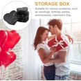 thumbnail image 5 of NOGIS Heart- Shaped Gift Cases Heart Shaped Gift Box 3pcs Candy Packaging Boxes with Lid Flower Bouquet Box Floral Arrangements Bucket for Wedding Valentines Day Proposal Storage Cases, Black, 5 of 7