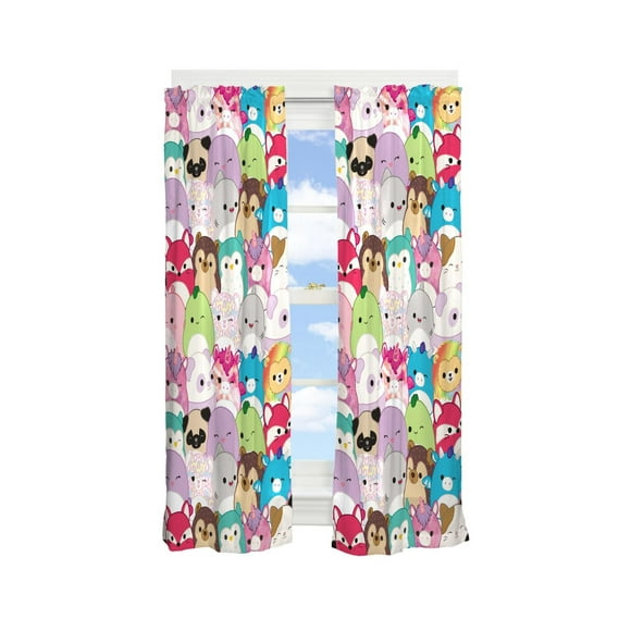 Squishmallows "Squeeze Together" Room Darkening Drapes