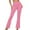 Pink, variant on Arlun Casual Stretchy Yoga Pants for Women High Waisted Flare Leggings Foldover Waistband Pants Thin Comfortable Soft Breathable Slim Fit Pure Sports Trousers Pink XS