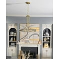 thumbnail image 4 of CLO-8898-AG Crystorama Lighting Clover - Eight Light Chandelier in Traditional and Contemporary Style - 22.5 Inches Wide by 22.5 Inches High-Aged, 4 of 9