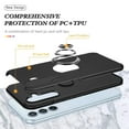 thumbnail image 5 of [PST] Samsung Galaxy A16 Ring Case, Hybrid Magnetic Kickstand Case Cover with Invisible Ring Stand, 5 of 5