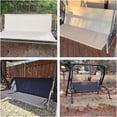 thumbnail image 2 of Porch Patio Swing Seat Cover Replacement, 600D Thicken Oxford Waterproof Fabric for Outdoor Garden 2/3 Seater Chair 58.3x19.7x19.7inch(Beige-L), 2 of 7