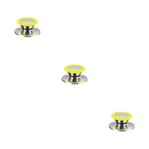 Billuyoard Perilla de la cubierta de la olla antiquemaduras de acero inoxidable Cocina Mango de la tapa de la sartén antideslizante Utensilios de Type1 NO1