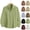A-Black, variant on Shirts for Men Cotton Linen Long Sleeve Button Down Shirt