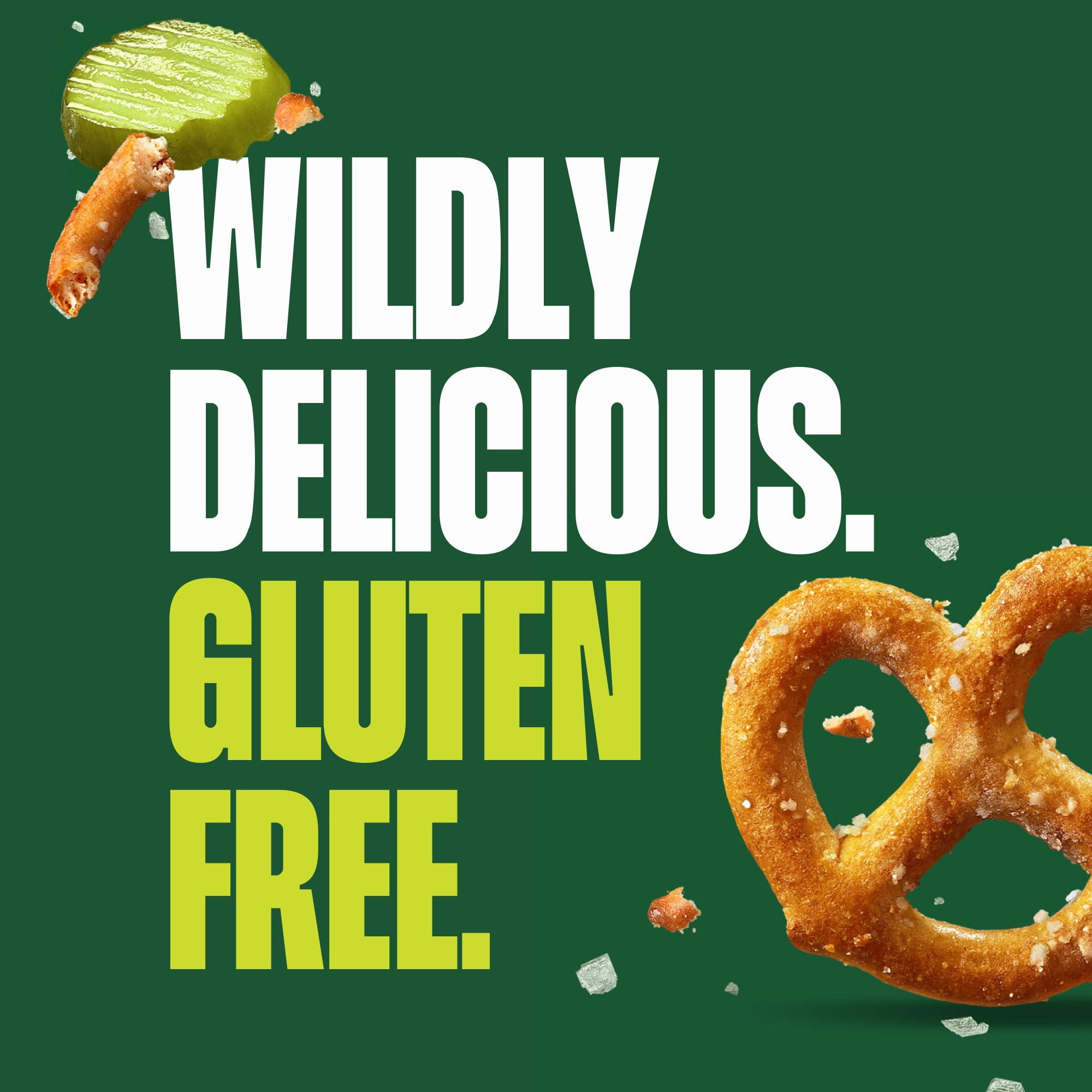 Glutino Vlasic Gluten Free Dill Pickle Pretzel Twists, Gluten Free Snacks, 11 oz