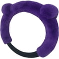 thumbnail image 3 of Faux Fur Bear Plush Steering Wheel Cover Universal Steering Wheel Cover 14.5" -15.5" Bear Ears Wheel Cover, 3 of 4