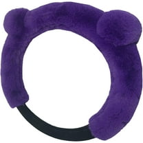 Faux Fur Bear Plush Steering Wheel Cover Universal Steering Wheel Cover 14.5" -15.5" Bear Ears Wheel Cover