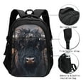 thumbnail image 3 of Daiia Majestic Black Yak Pattern USB Charging Backpack for Men and Women, Anti-Theft Backpack,Travel Backpack,School Backpack,College Backpack,Laptop Backpack, 3 of 7