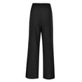 thumbnail image 4 of Sngxgn Women's Pants Casual Trouser Pants Elastic Waist Slim Pockets(Black,XXXL), 4 of 7