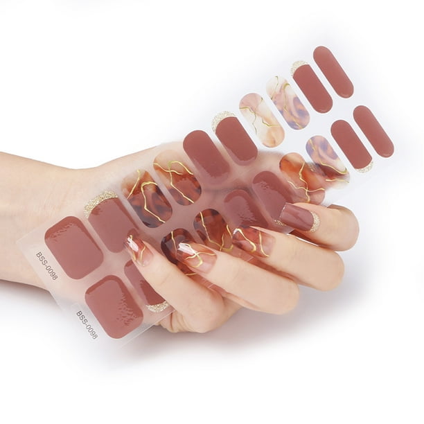 ExtremeWin Gradient Adhesive Full Wrap Gel Nail Stickers Semi Cured Gel