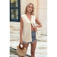 thumbnail image 4 of Knit Vest for Women Spring Summer V Neck Sleeveless Sweater Button Down Cardigan Casual Cute Tank Tops  M, 4 of 8