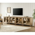 thumbnail image 6 of WAMAPT Sideboard Buffet Cabinets with 8-Glass Door, Kitchen Storage Cabinets, Wood Coffee Bar Tables with Adjustable Shelf, Accent Sideboard Storage Cabinet Table Dining Room, Living Room,Oak (4 PCS), 6 of 7