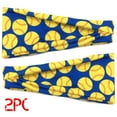 thumbnail image 6 of Women Fashion Ball Print Elastic Headband 2Pc Wrap Hair Bandana Headband Summer Fridays Travel Essentials, 6 of 8