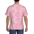 thumbnail image 2 of Rocae Flamingos and Flowers for Men's Moisture-Wicking Crew Tee - T-Shirt for Sports, Outdoor Activities, and Casual WearSmall, 2 of 9