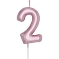thumbnail image 2 of sasyxdc Birthday Candles Numbers 2.36 inch Party Cake Topper 1 Piece (Brown  Number 6) huy, 2 of 6