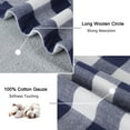 thumbnail image 3 of 6-Pack 100% Cotton Absorbent Kitchen Towels Buffalo Pattern Blue, 3 of 8